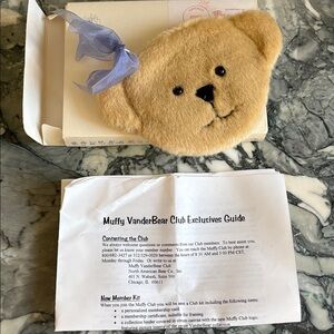 Vtg Muffy Vanderbear Fan Club Member Gift Furry Purse